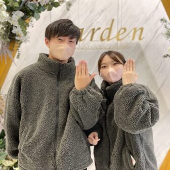 京都府舞鶴市 綾部市よりgarden京都に来店 結婚指輪をオーダーした20代の2人です