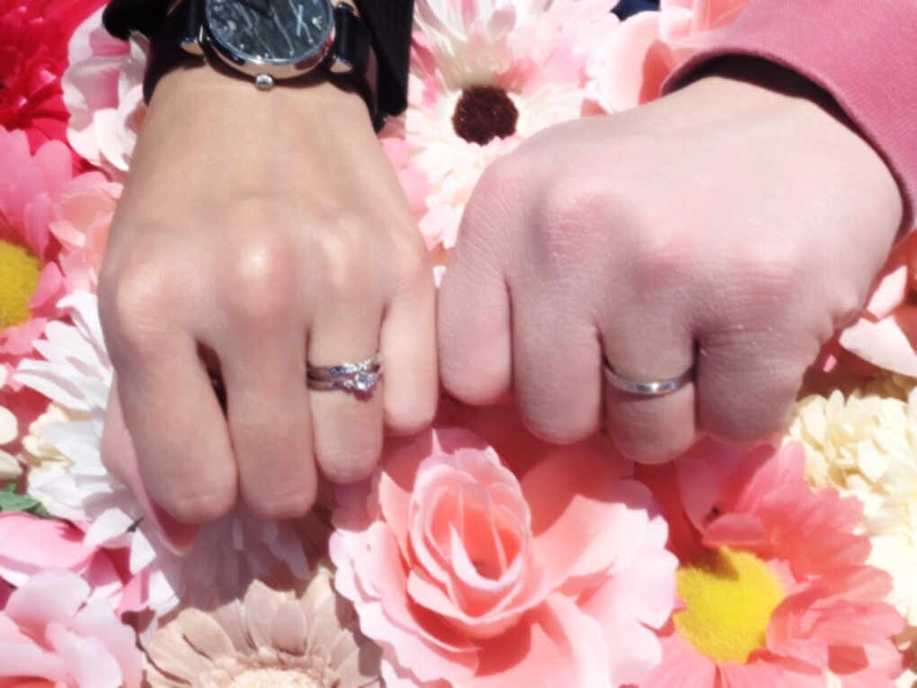 【札幌市】PROPOSEオリジナルの婚約指輪とSomething Blue(サムシングブルー)の結婚指輪をご成約頂きました。
