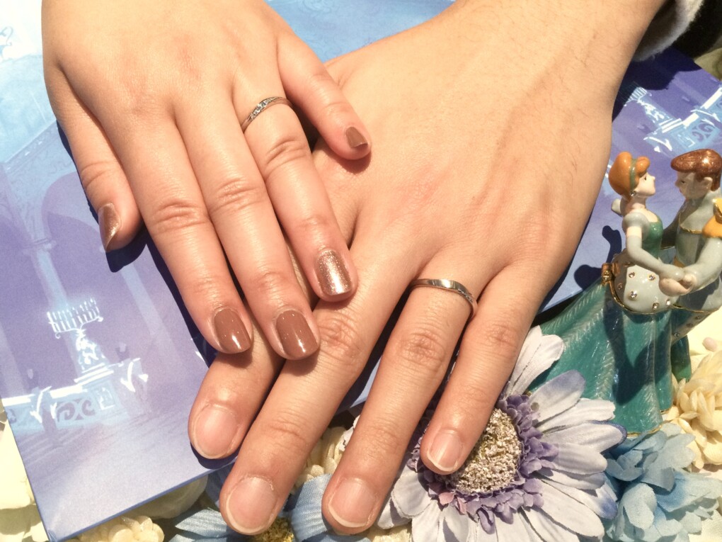 【札幌市】Disney Cinderella(シンデレラ)の結婚指輪をご成約頂きました。