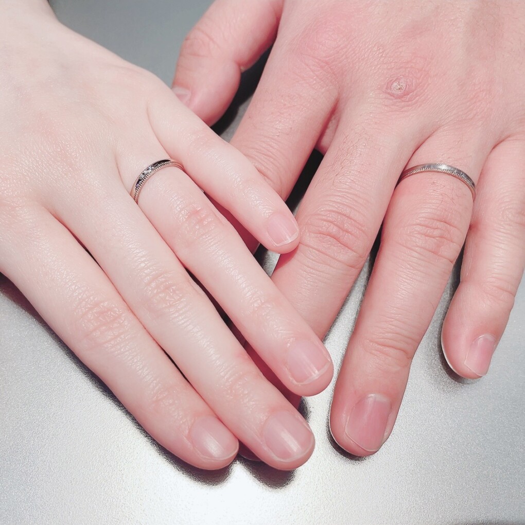 【札幌市】Sirena Azzurro(セイレーンアズーロ)の結婚指輪をご成約頂きました。