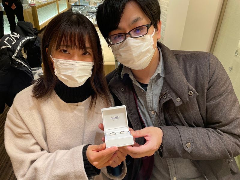 【加古川市】「FISCHER」の結婚指輪をご成約頂きました。