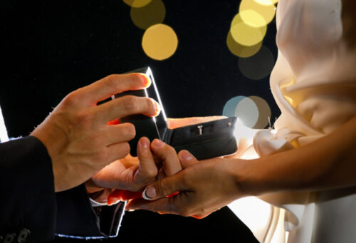 堺市で婚約指輪のプロポーズ