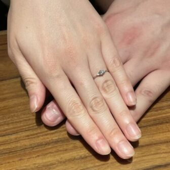 大阪市生野区シンプルな婚約指輪