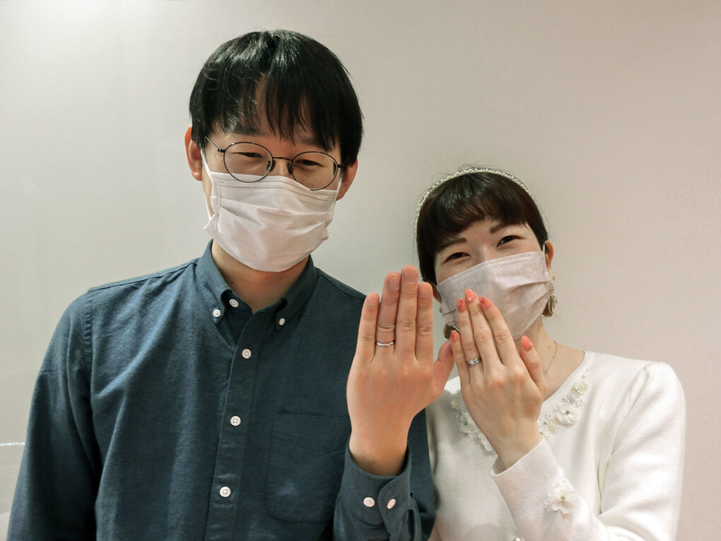 香川県・高松市｜Disney Cinderella（ディスニーシンデレラ）の婚約指輪と結婚指輪をご成約いただきました