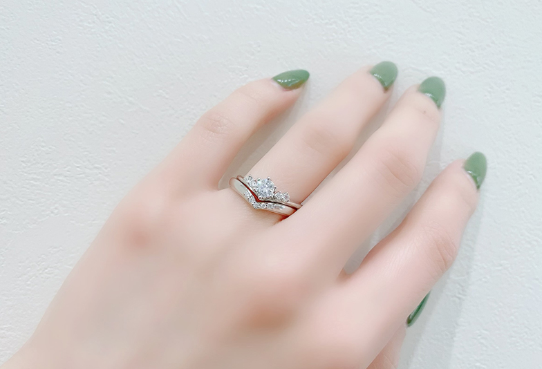 結婚指輪　婚約指輪　セットリング