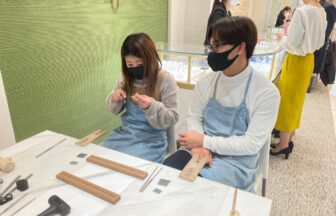 京都府舞鶴市 プラチナ手作り結婚指輪gardenハンドメイドを作成いただきました