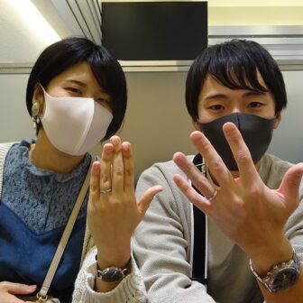 大阪府河内長野市 鍛造製法で着け心地抜群 フィッシャーの結婚指輪をご成約いただきました
