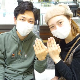 大阪府貝塚市 日本製鍛造ブランド インセンブレの結婚指輪をご成約いただきました