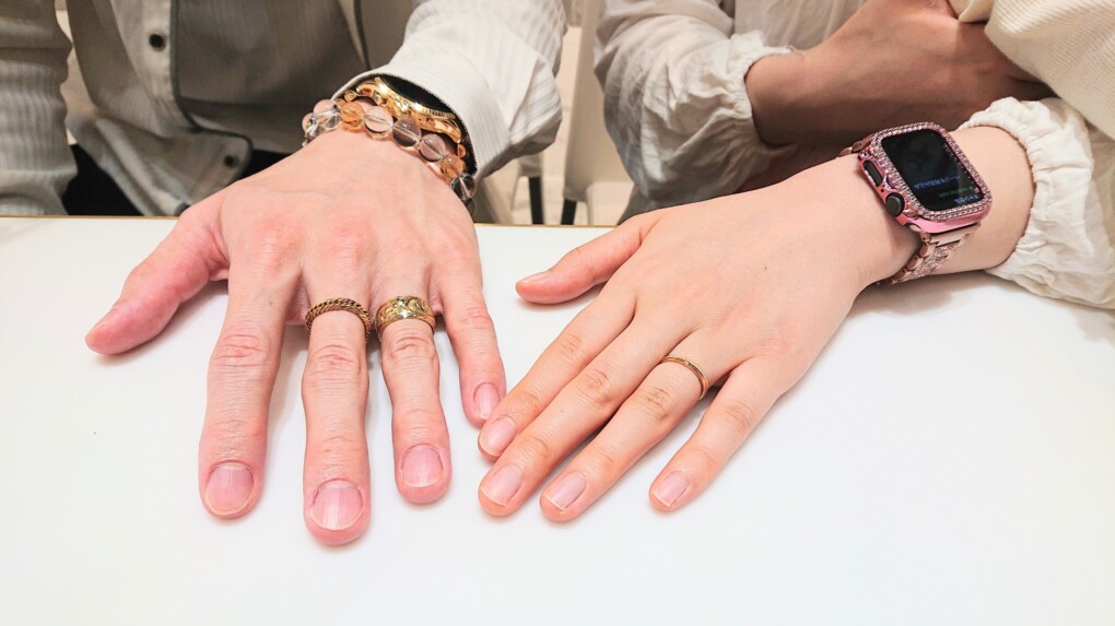 京都市・左京区｜ハワインアジュエリーマキシとディズニーラプンツェルの結婚指輪をご成約いただきました