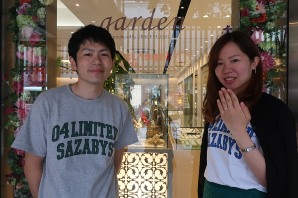 【大阪府豊中市】MILK&Strawberry（ミルク＆ストロベリー）の婚約指輪をご成約頂きました。