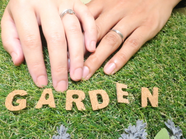 【大阪府守口市】gardenオリジナルの婚約指輪とLIASON（リエゾン）の結婚指輪をご成約頂きました。