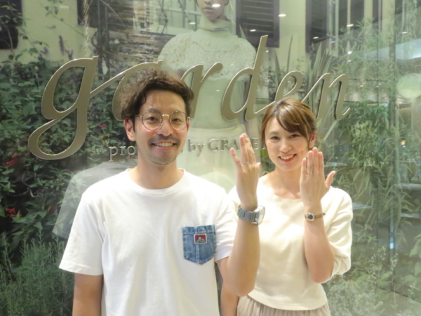 【大阪市中央区】Rosette（ロゼット）の婚約指輪と結婚指輪をご成約頂きました。
