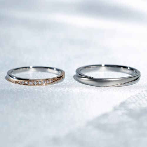 結婚指輪　JKPlanetリミテッドエディション JKPL-5L/5M　レディース コンビ　メンズ プラチナ