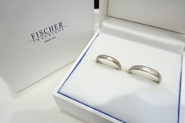 大阪府岸和田市 ドイツ製人気鍛造ブランド フィッシャーの結婚指輪をご成約いただきました