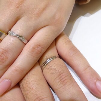 和歌山県岩出市 個性的なデザインも揃うブランド with theeウィズィー の結婚指輪をご成約いただきました