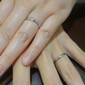 大阪府阪南市 シンプル王道なデザインが揃う LIAISON(リエゾン)の結婚指輪をご成約いただきました
