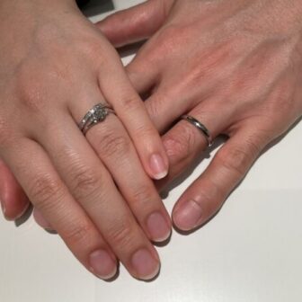 大阪府泉南市｜ガーデンオリジナルの婚約指輪とディズニーファンタジアの結婚指輪をご成約いただきました