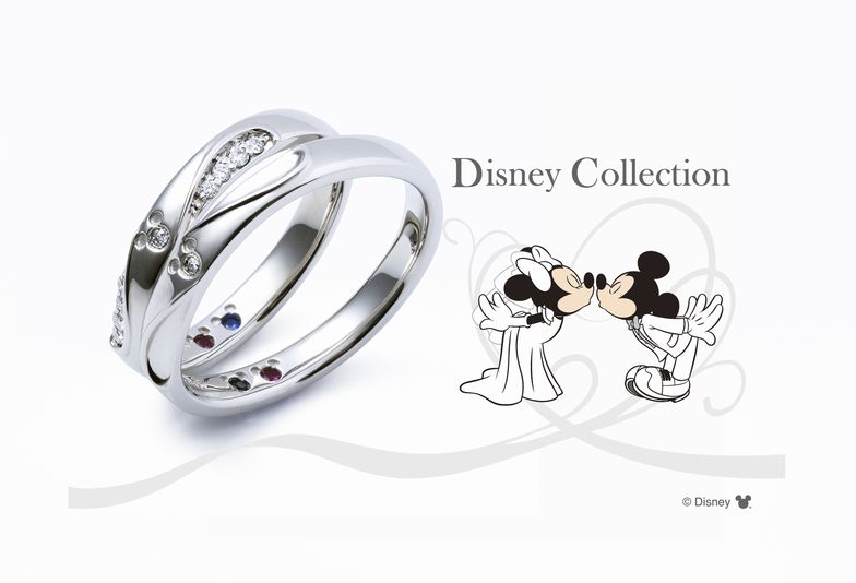 【和歌山】ディズニー｜THEKISS(ザ・キッス)婚約指輪・結婚指輪 大人気ミッキーマウスのデザインがかわいい
