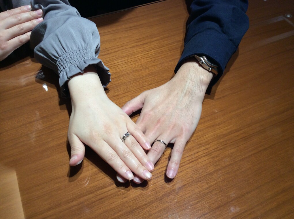 大阪市城東区｜キャンドル（CANDLE）の結婚指輪をペアでご成約いただきました
