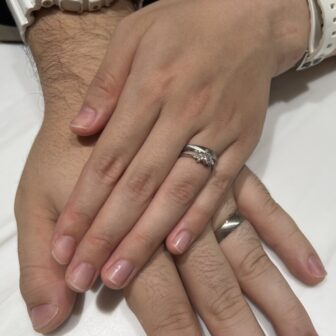 京都市中京区｜gardenオリジナルの婚約指輪とFISCHER（フィッシャー）の結婚指輪をご成約いただきました