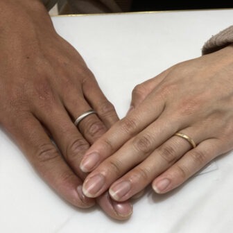 岡山県倉敷市・滋賀県野洲市｜鍛造で自分たちの好きなデザインにアレンジが出来るFISCHERの結婚指輪をご成約いただきました