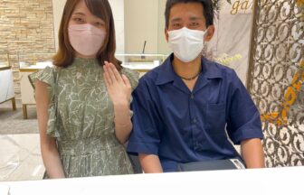 兵庫県丹波市 鍛造製法フィッシャーのエタニティリングで婚約指輪をご成約頂きました