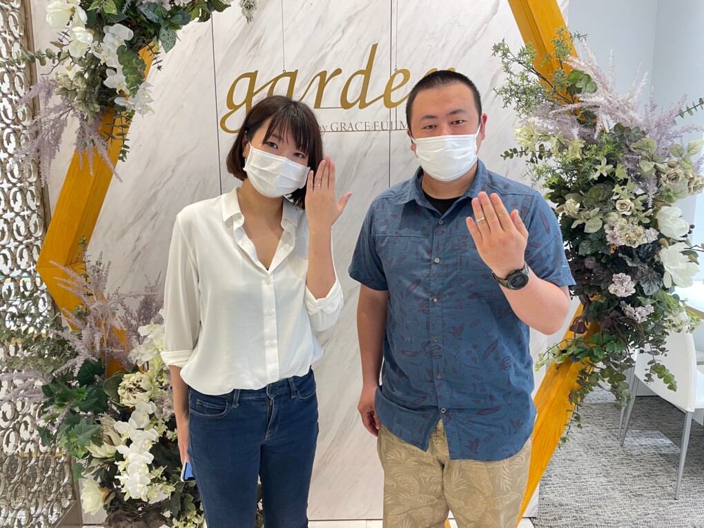 京都福知山市 パイロットブライダルの結婚指輪をご成約いただきました