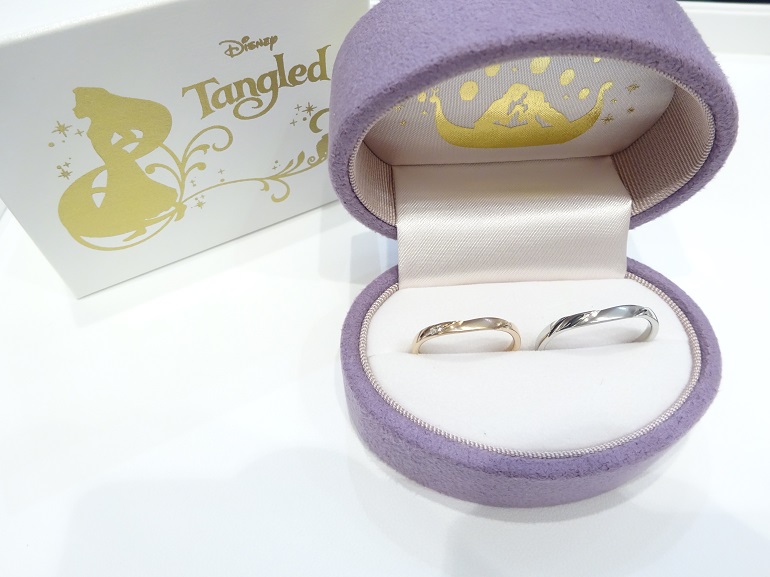 大阪府貝塚市 大人気プリンセス！ラプンツェルの結婚指輪をご成約いただきました