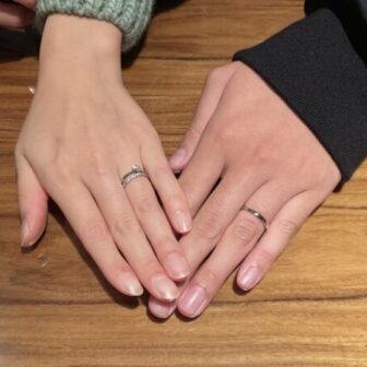 大阪府泉南市｜ガーデンオリジナル婚約指輪とエトルの結婚指輪をご成約いただきました