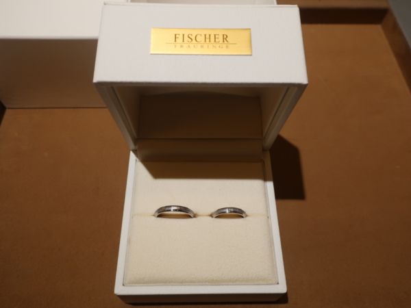 奈良県天理市】FISCHER（フィッシャー）の結婚指輪をご成約頂きました。