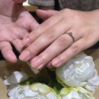 兵庫県姫路市「gardenオリジナル」の婚約指輪をご成約頂きました