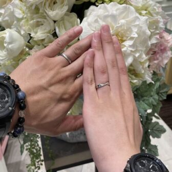 姫路市「FISCHER」と「Mariage ent」の結婚指輪をご成約頂きました