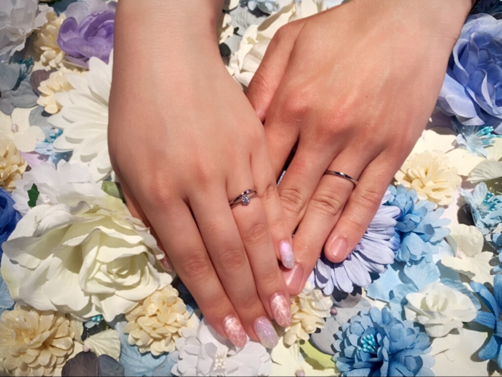 【札幌市】PROPOSEオリジナルの婚約指輪とHOSHI no SUNA(星の砂)の結婚指輪をご成約頂きました。
