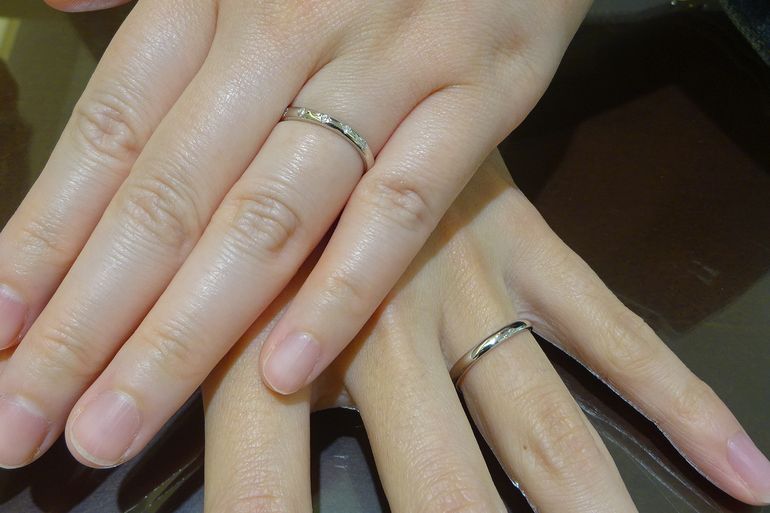 大阪府熊取町 王道ラインからトレンドのデザインまで揃うgardenオリジナルの指輪をご成約いただきました