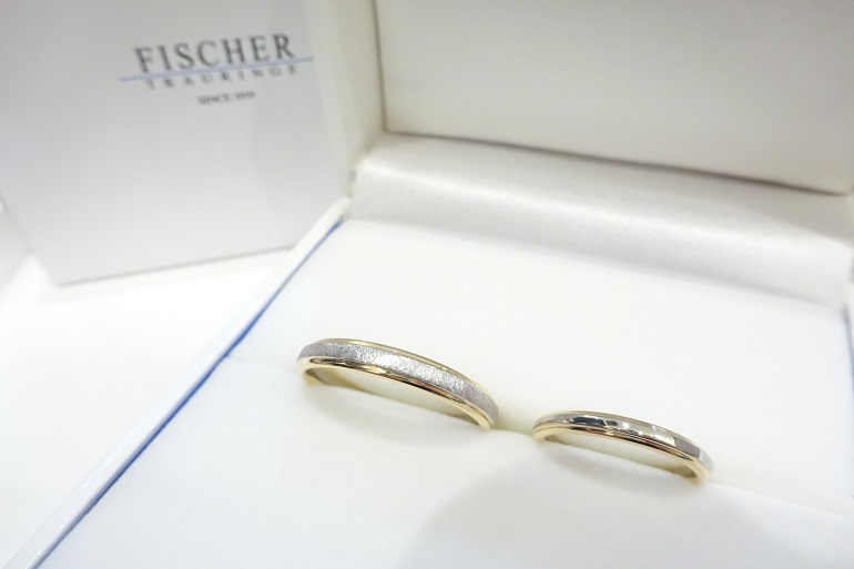 大阪府堺市 サプライズでアムールアミュレットの婚約指輪とフィッシャーの結婚指輪をご成約いただきました