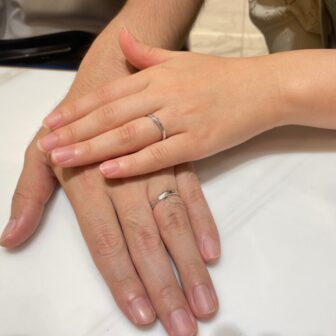 大阪府枚方市 ピンクダイヤモンドでマリアージュエントの結婚指輪をご成約頂きました