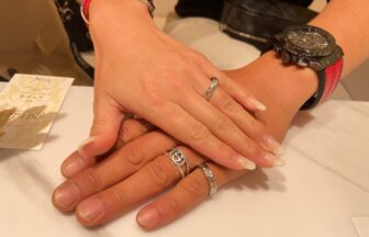 京都府城陽市 アレルギーフリー素材チタンを使用したティタニオの結婚指輪をご成約頂きました
