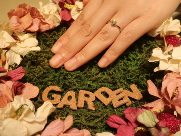 【兵庫県西宮市】gardenオリジナルの婚約指輪をご成約頂きました