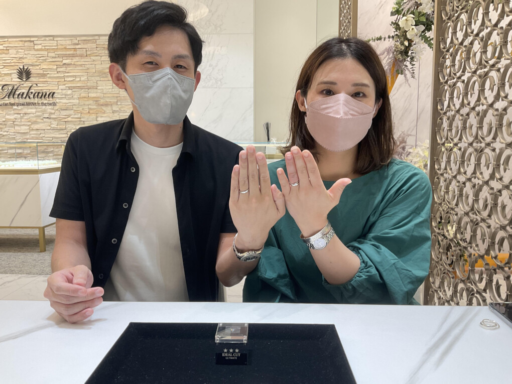 京都市中央区｜爪まで鍛造！IDEALの婚約指輪・世界TOPの品質を誇るFISCHERの結婚指輪をご成約いただきました