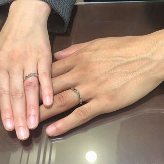 大阪府泉南市 プラチナで重厚感のあるお洒落なデザインが揃う GRAMA(グラマ) の結婚指輪をご成約いただきました