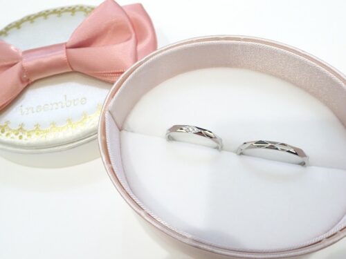 和歌山県和歌山市 鍛造で人気なブランド「インセンブレ」の新作デザインの結婚指輪をご成約いただきました