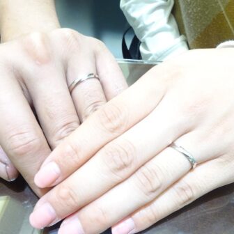 大阪府泉南市 口コミでも大好評の鍛造ブランド インセンブレ の結婚指輪をご成約いただきました