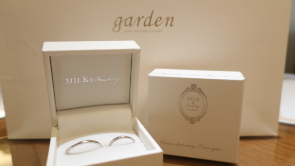 【滋賀県甲賀市】Milk&Strawberry（ミルクアンドストロベリー）の結婚指輪をご成約頂きました