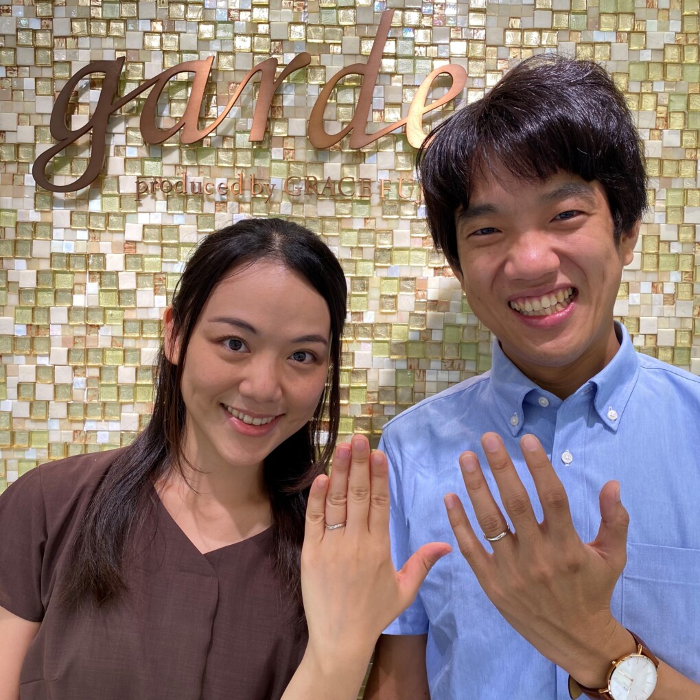 神戸市東灘区｜Milk&Strawberryの結婚指輪をご成約頂きました