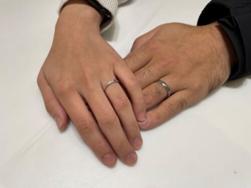 京都市右京区　世界最高峰の鍛造製法フィッシャーの結婚指輪をご成約頂きました