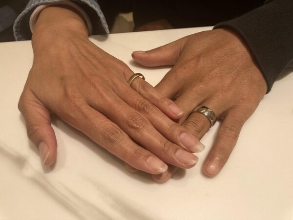 滋賀県草津市｜８㎜幅まで作成可能！ドイツブランドFISCHERの結婚指輪をご成約頂きました