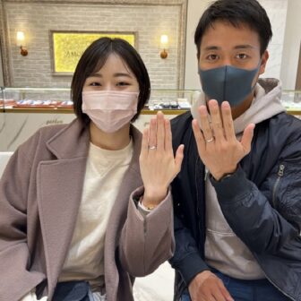 京都市山科区｜FISCHERの結婚指輪をご成約いただきました