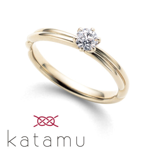 大阪・心斎橋でオススメの和ブランドkatamuの婚約指輪縁～えにし～