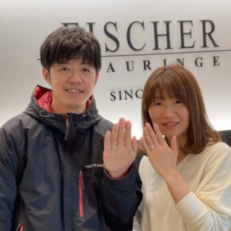 和歌山県西牟婁郡｜RosettEの婚約指輪とFISCHERの結婚指輪をご成約いただきました