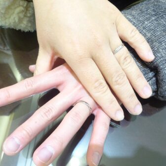 大阪府熊取町 ロマンチックなコンセプトで人気なブランド「インセンブレ」の結婚指輪をご成約いただきました